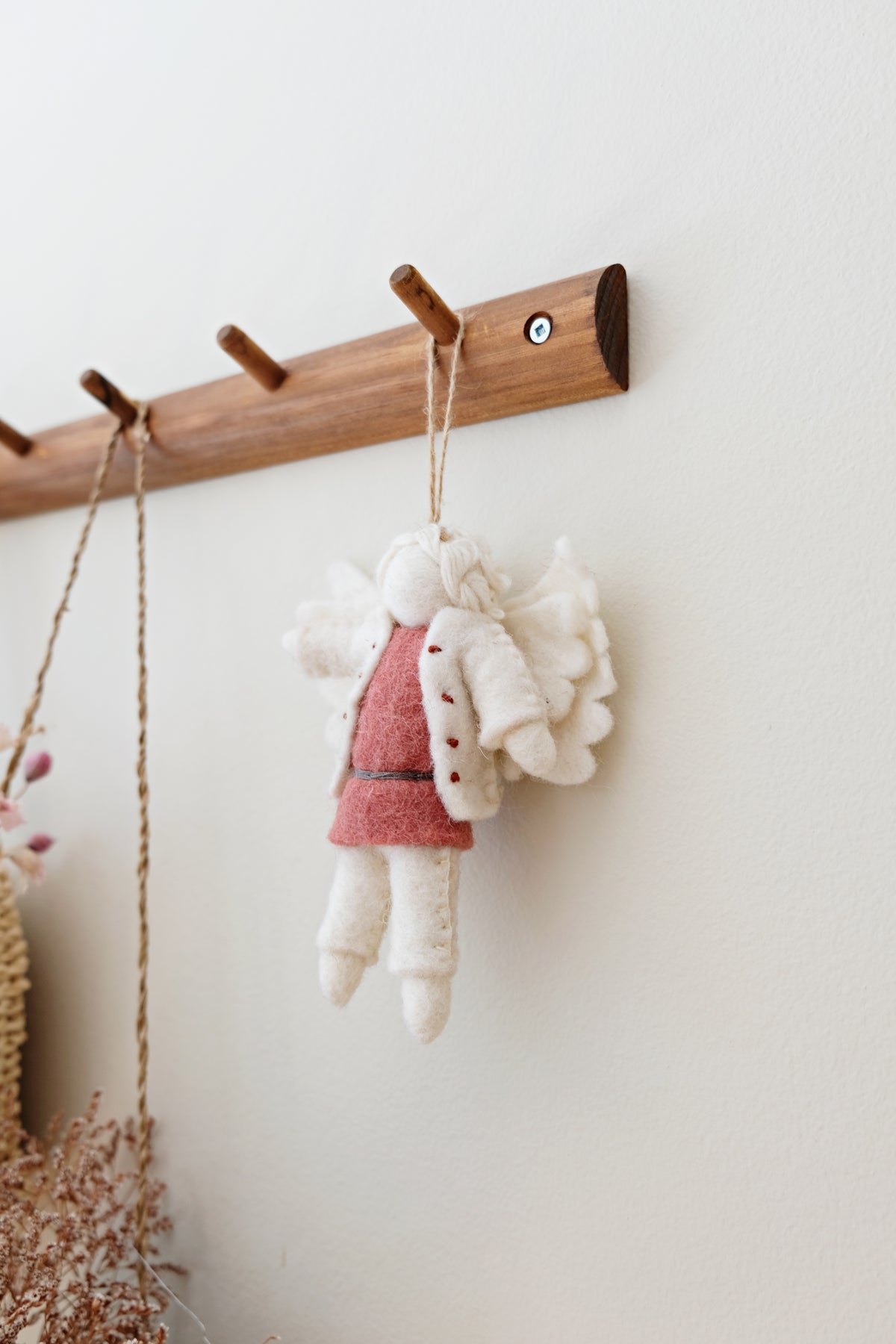 Pink Dress Angel Ornament