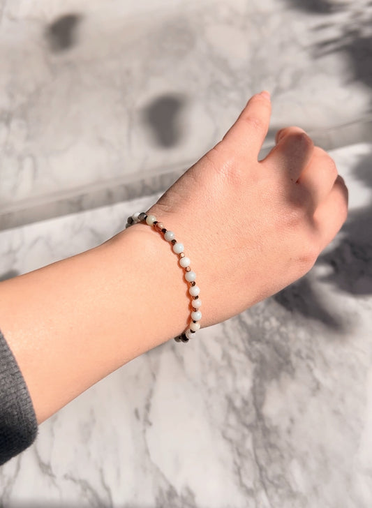 Amazonite & Hematite Gemstone Bracelet