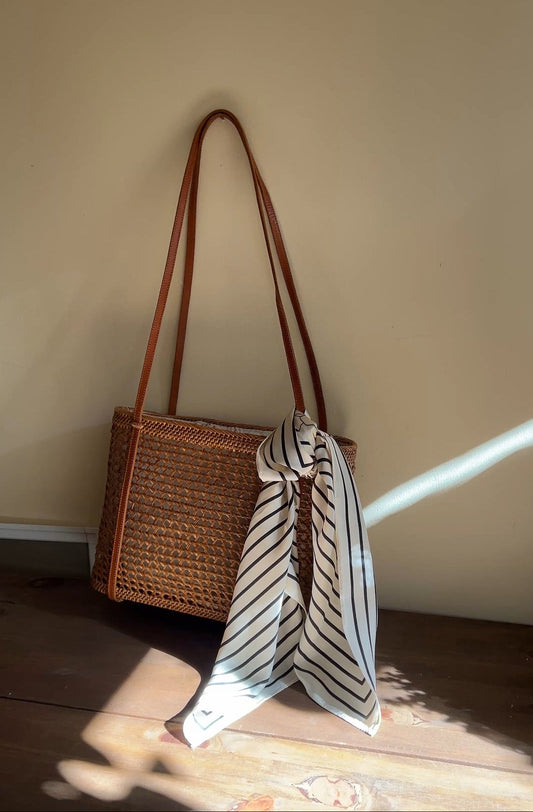 Large Rattan Beach Bag