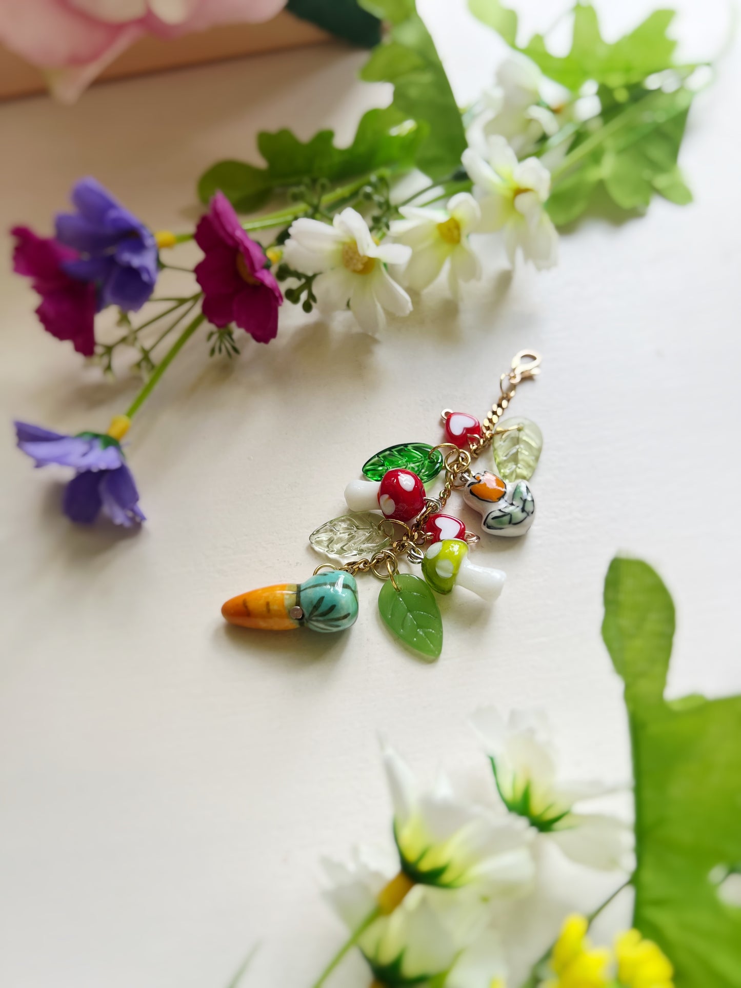 Garden Picnic Charm, cottage core, Whimsical Nature charm
