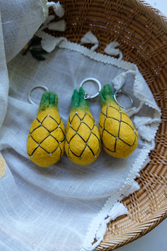 Pineapple keychain