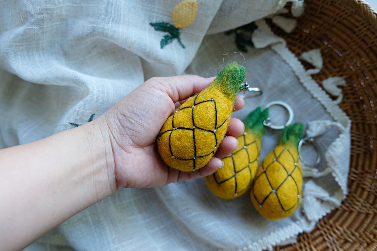 Pineapple keychain
