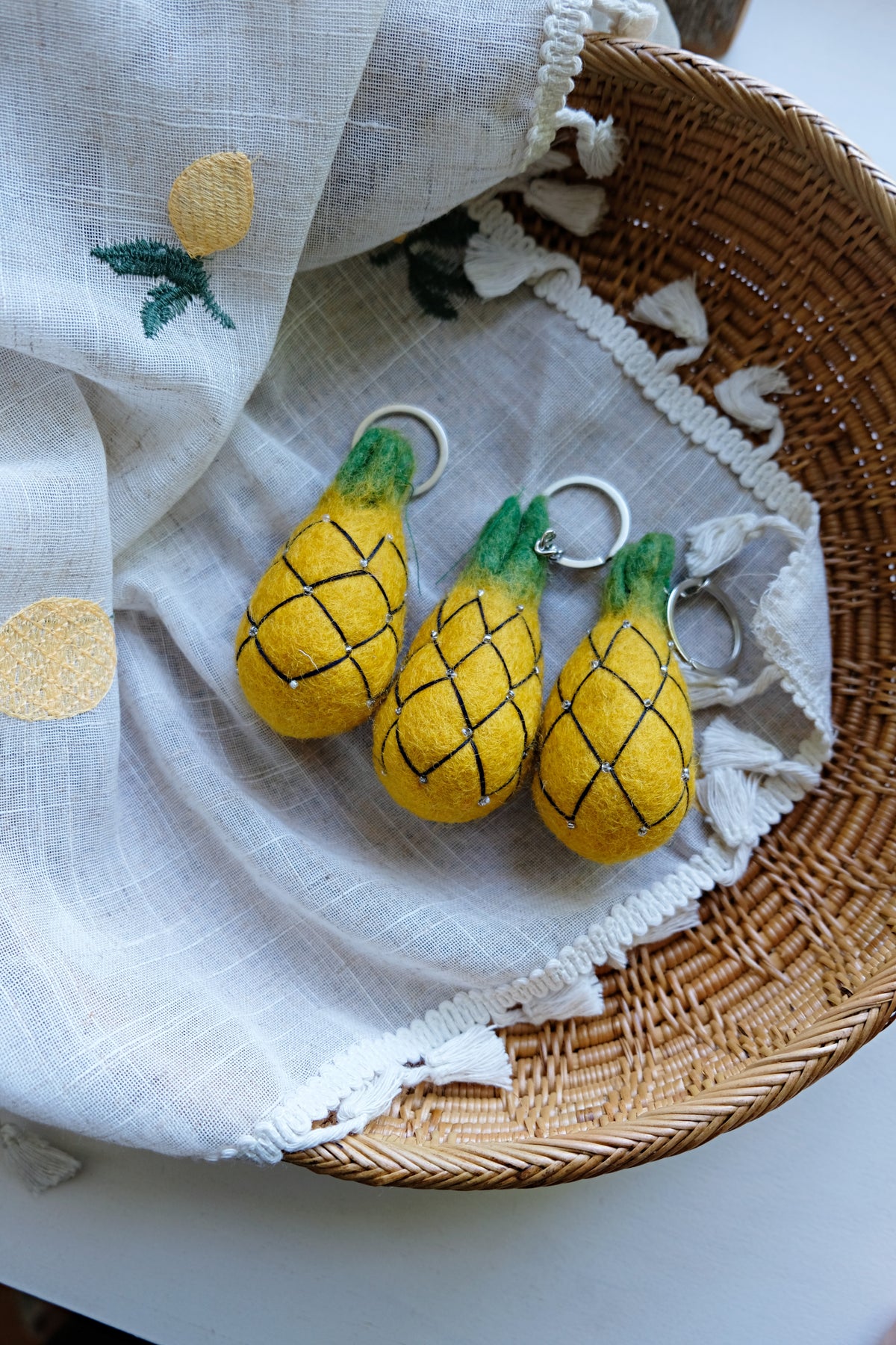 Pineapple keychain