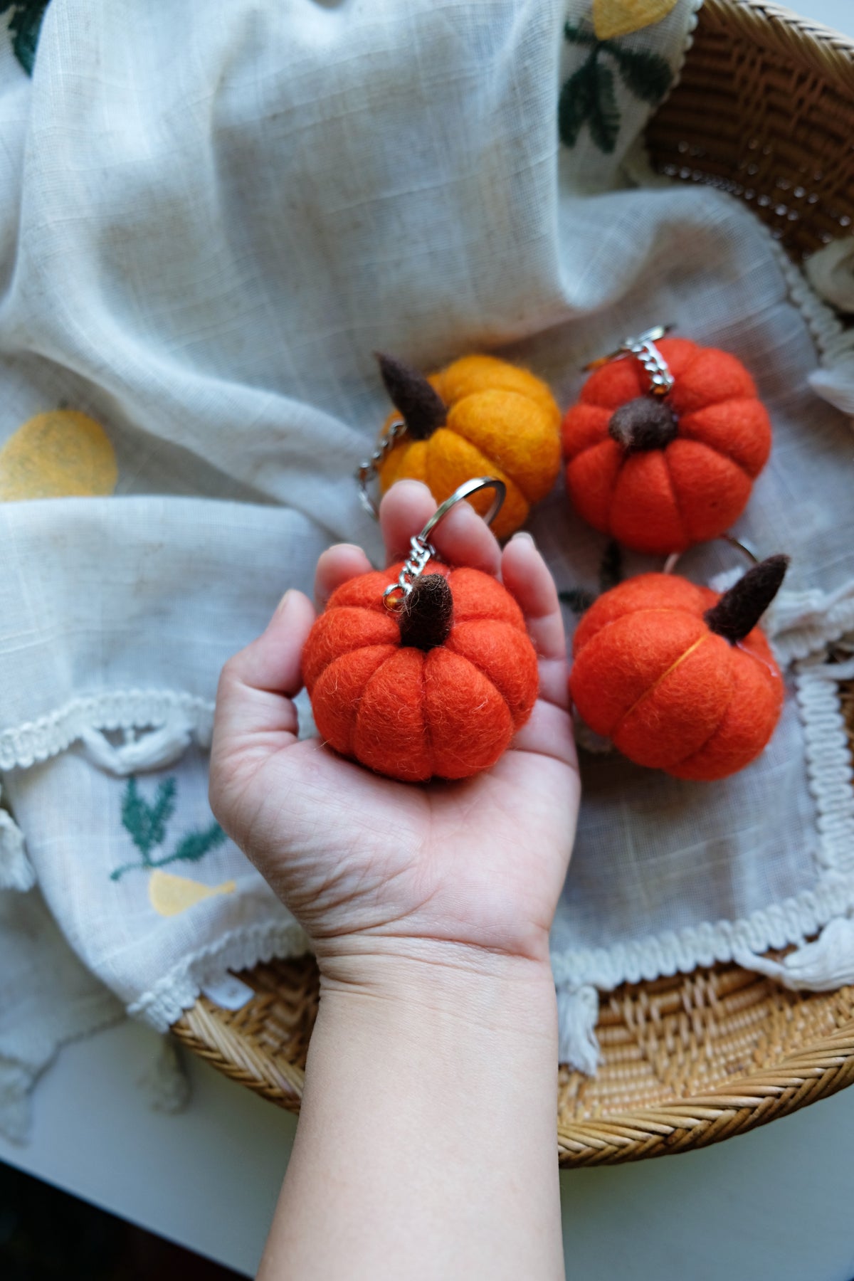 Pumpkin Keychain