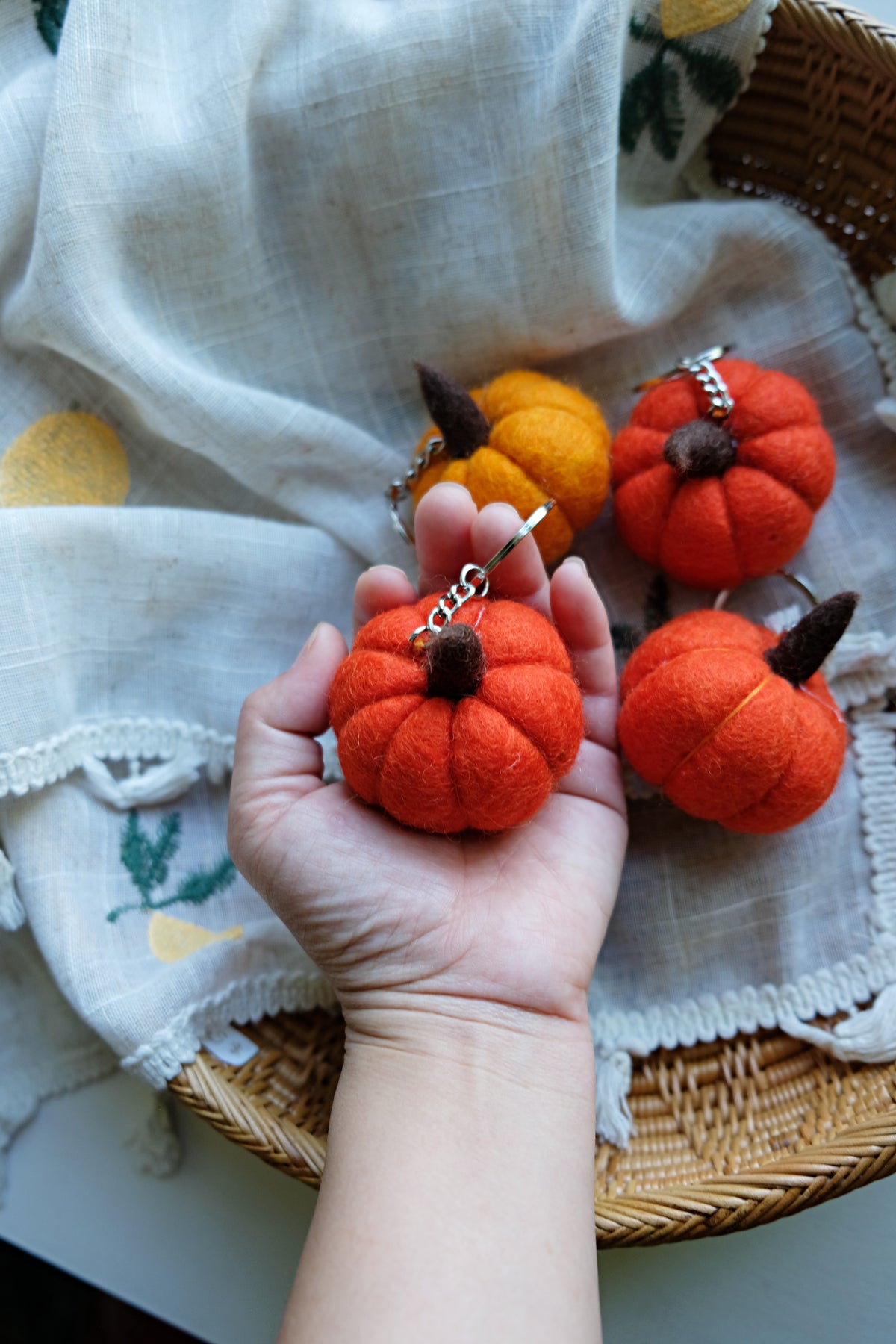 Pumpkin Keychain