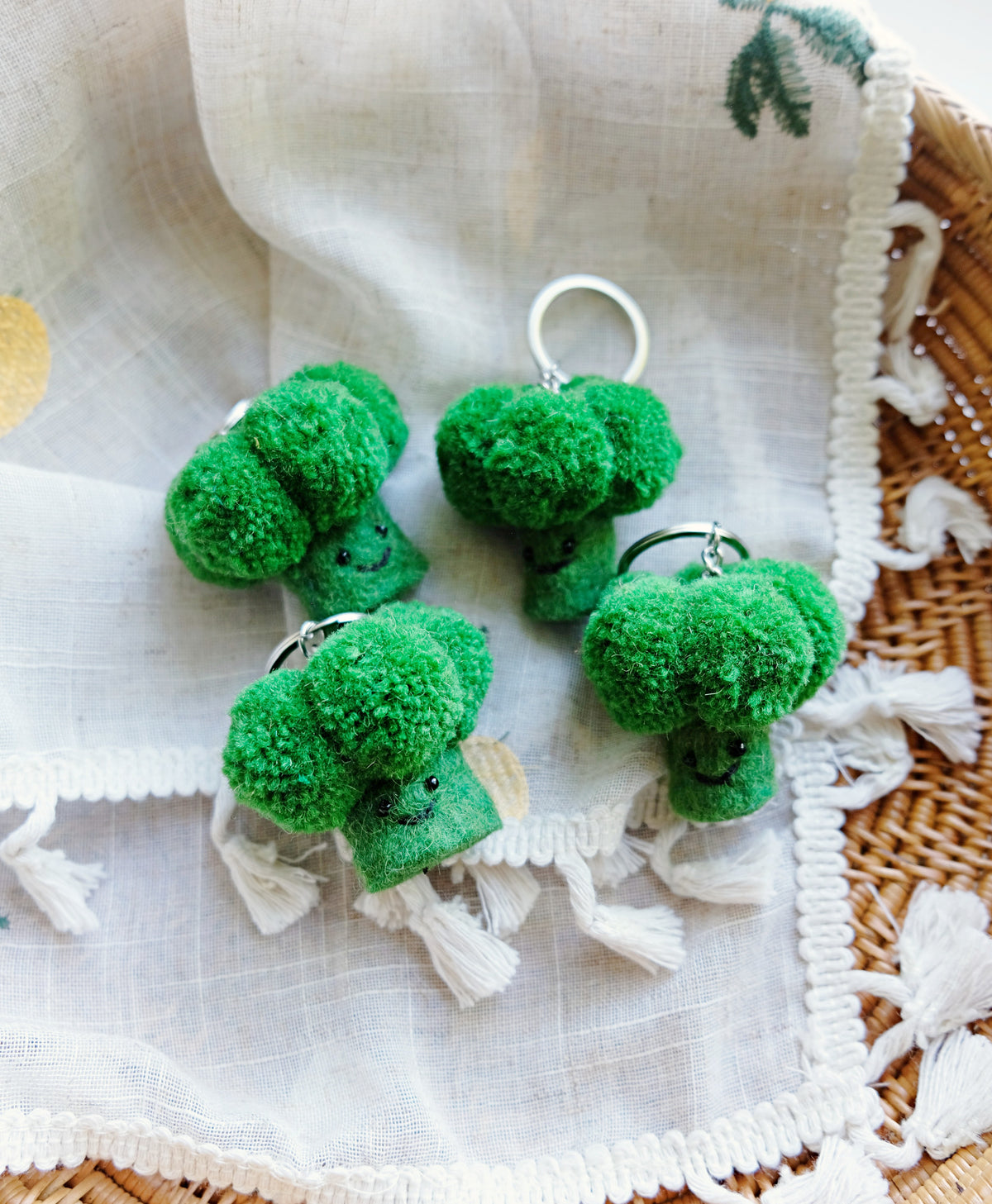 Broccoli Keychain