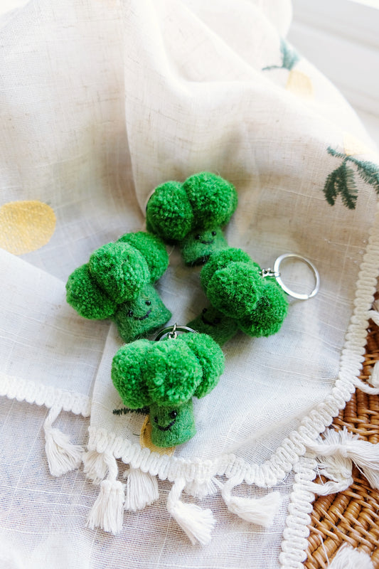 Broccoli Keychain