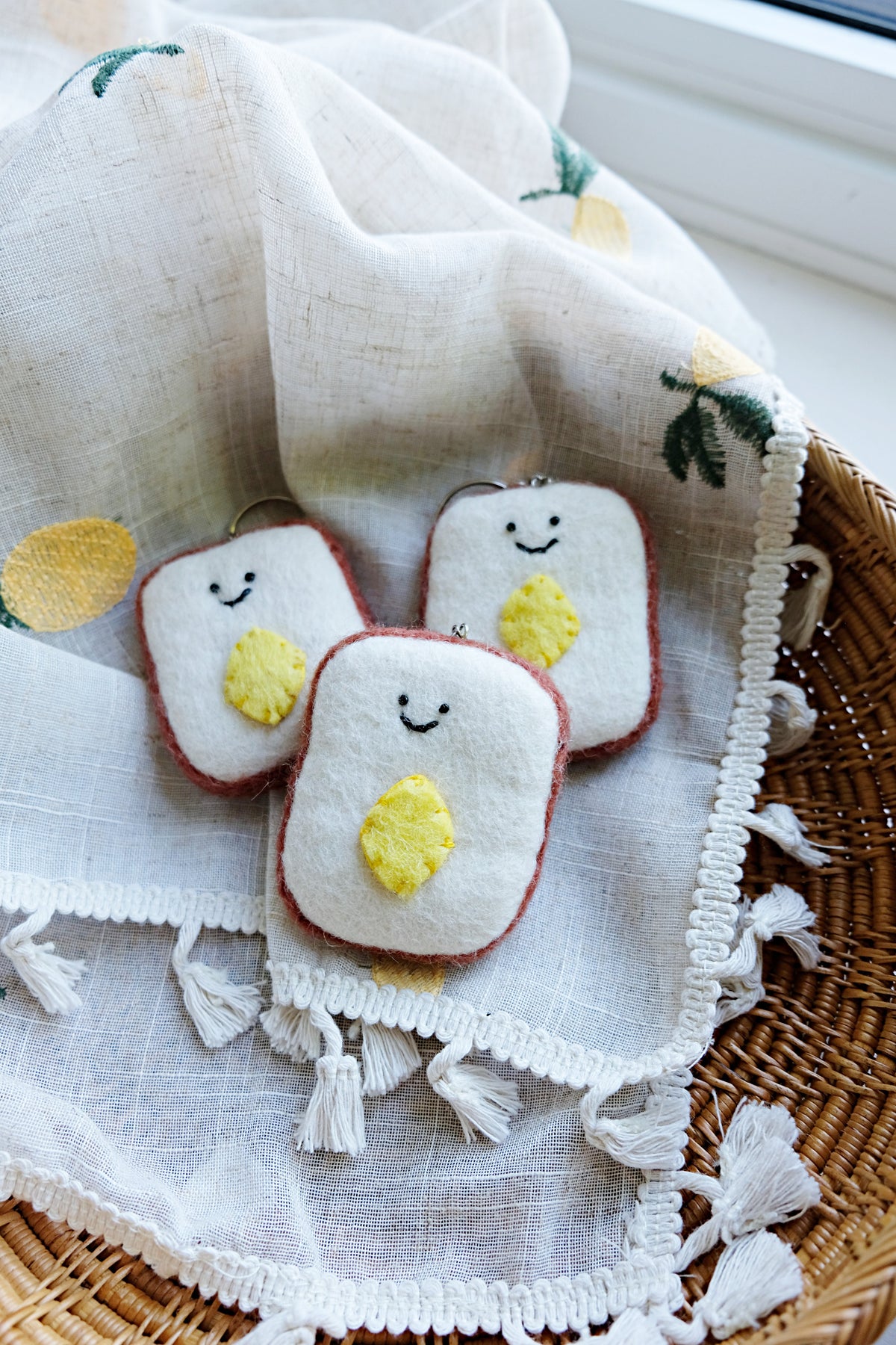 Butter and Toast keychain