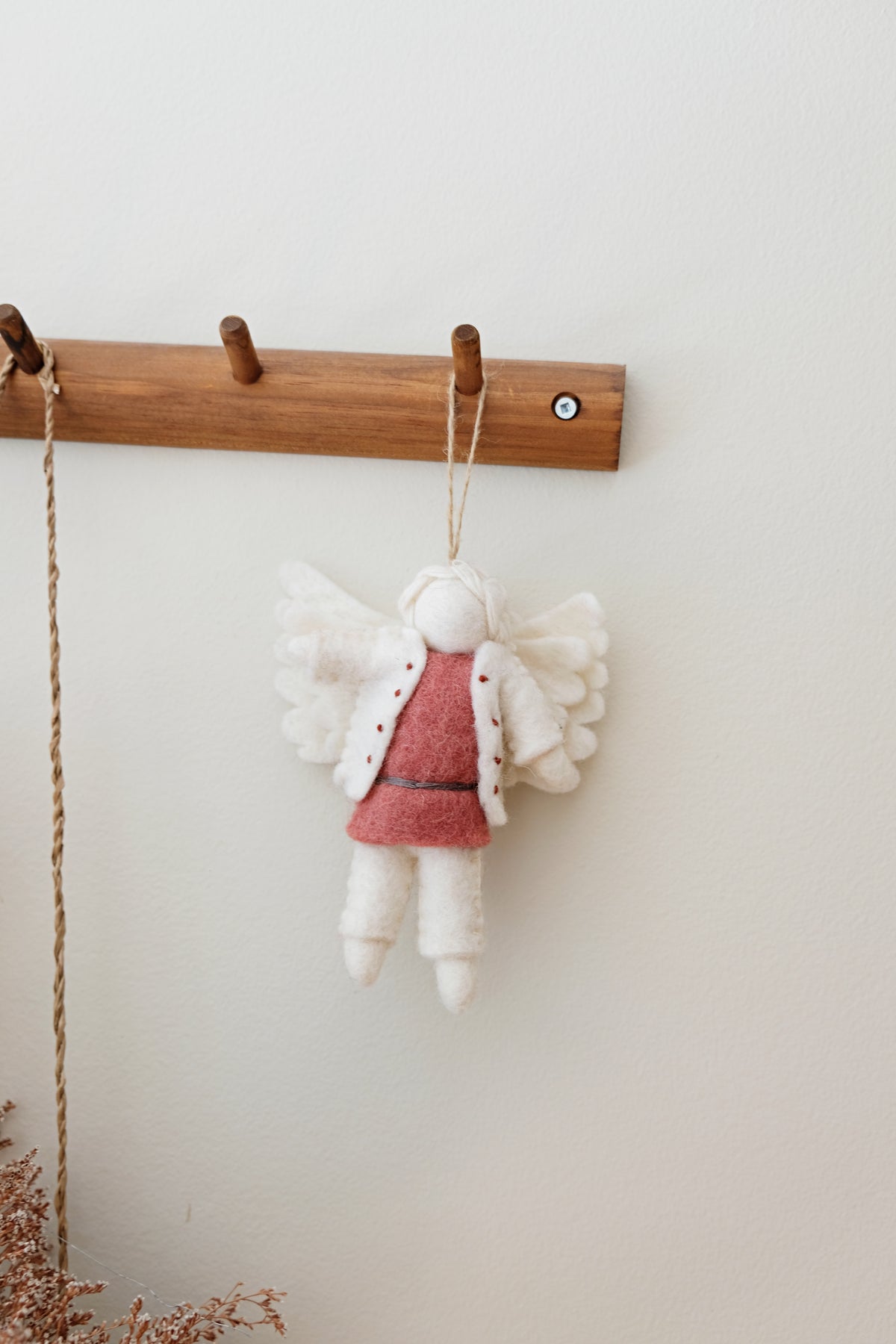 Pink Dress Angel Ornament