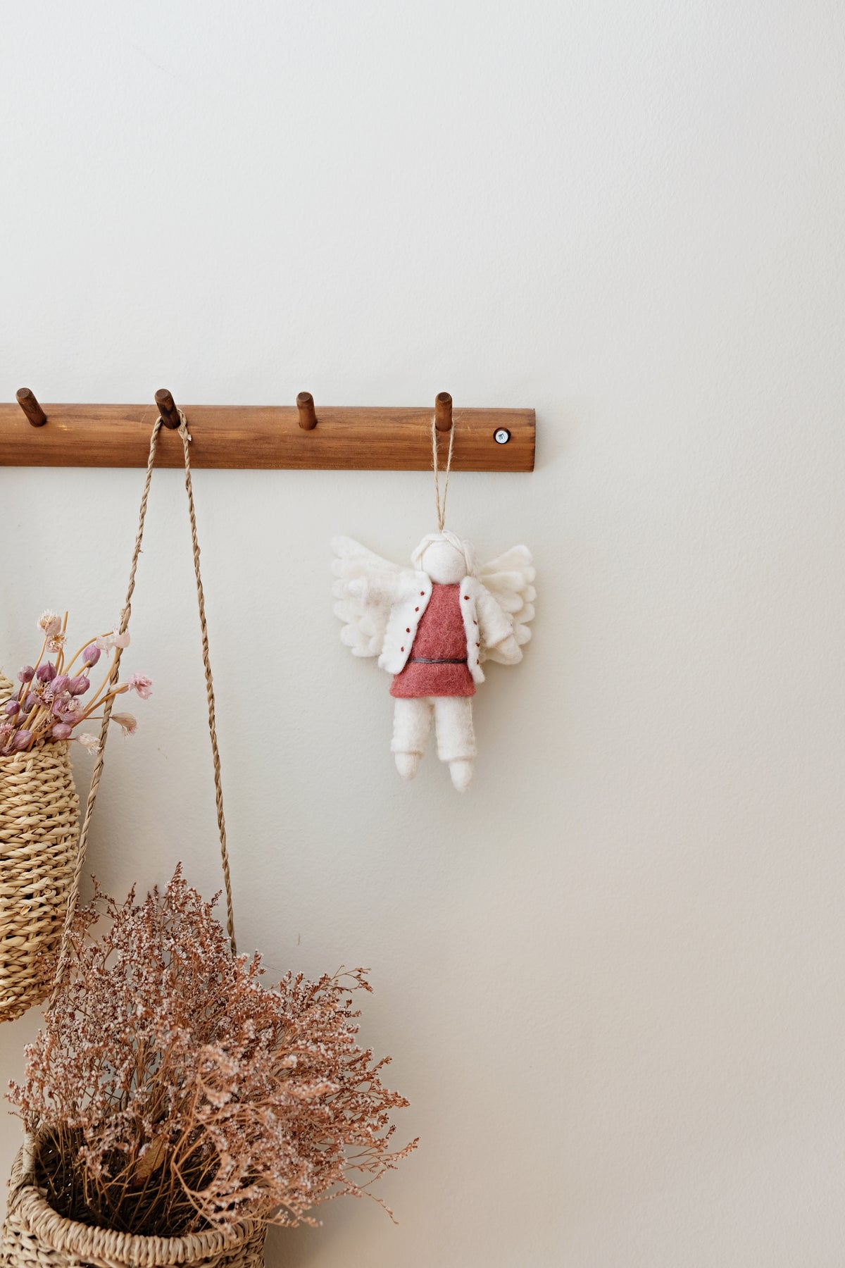 Pink Dress Angel Ornament