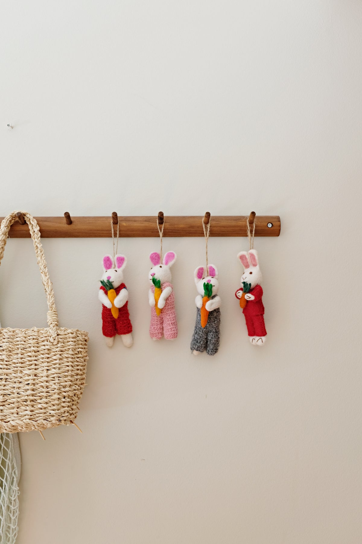 Bunny Ornament with Carrots