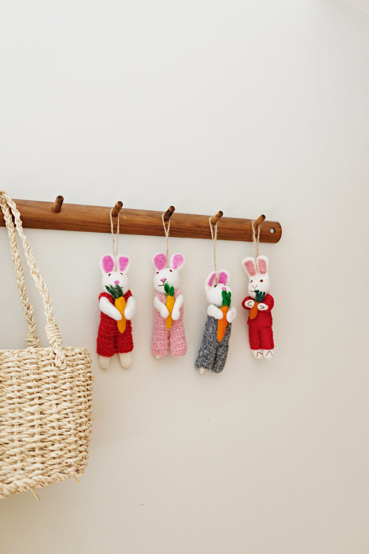 Bunny Ornament with Carrots