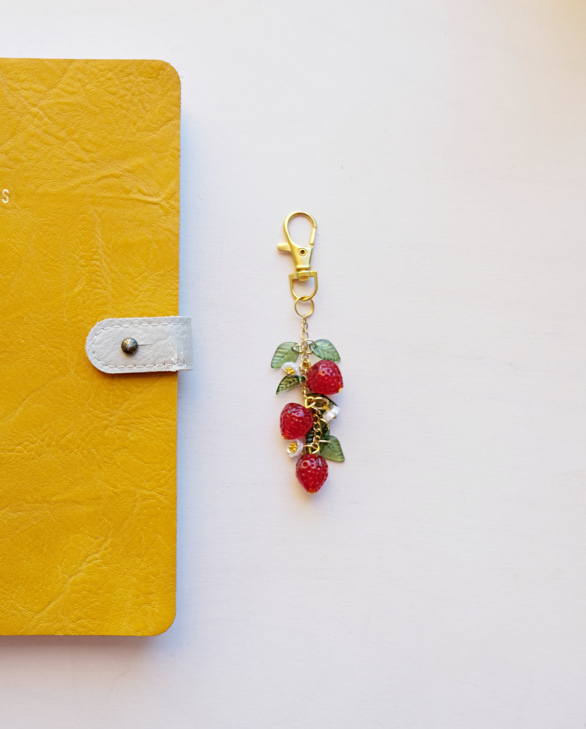 Red Strawberry Bag Charm