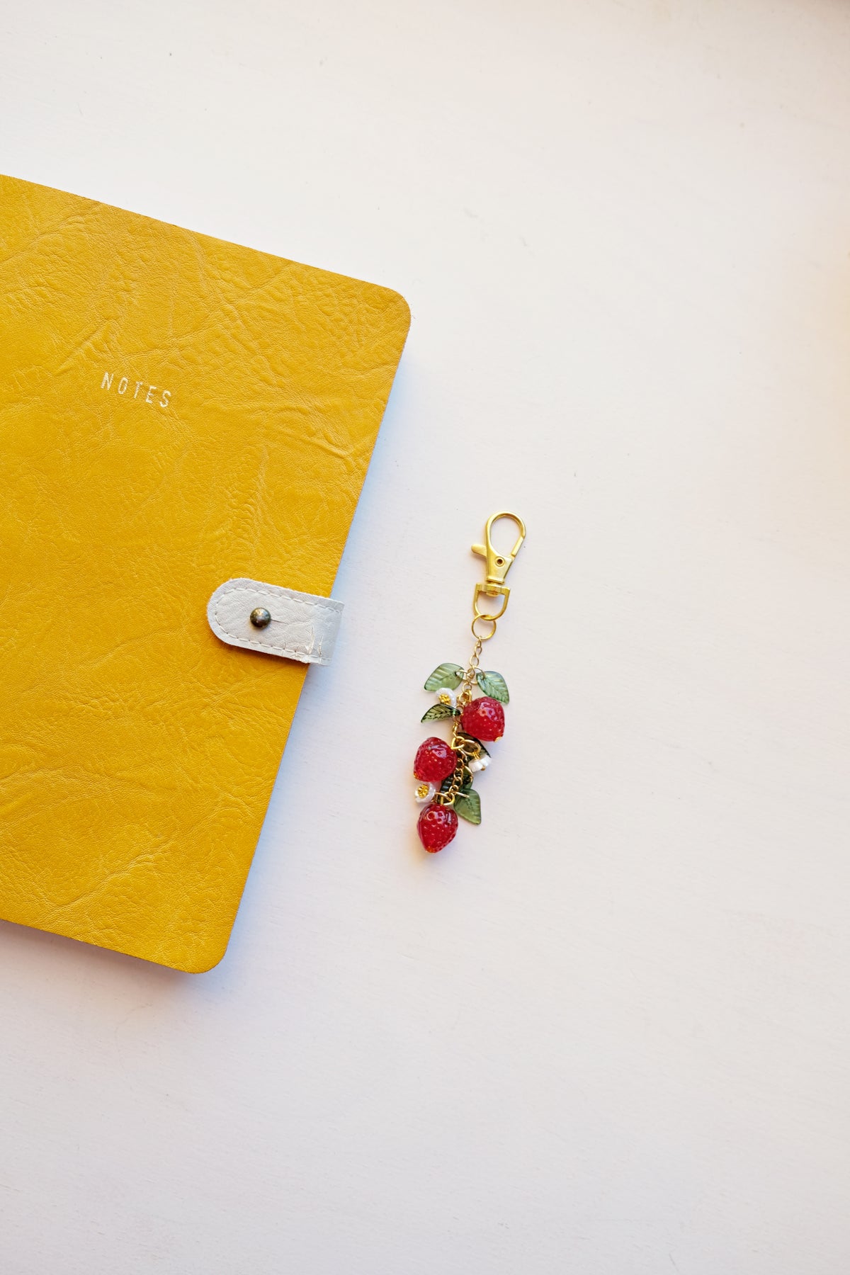 Red Strawberry Bag Charm