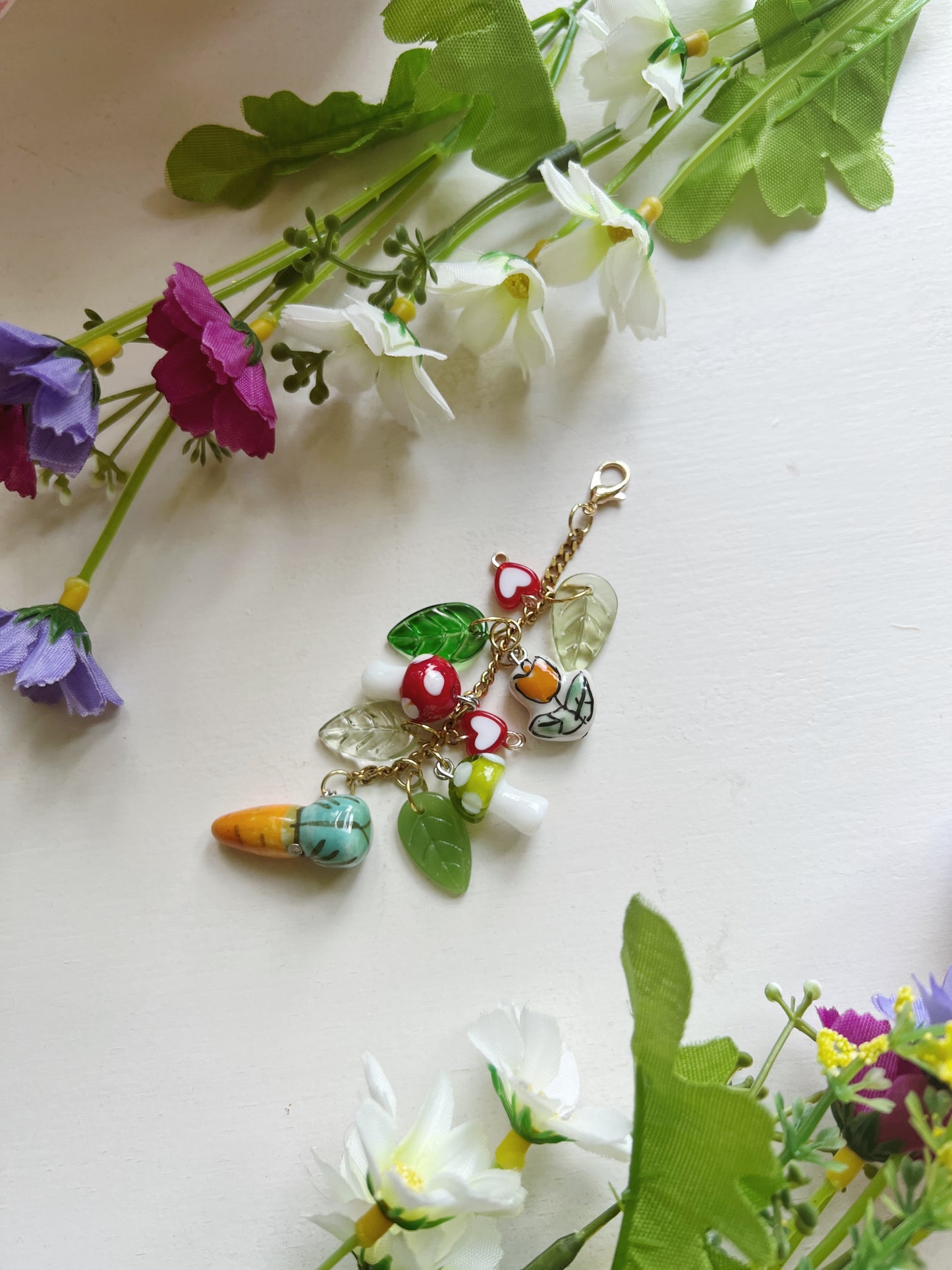 Garden Picnic Charm, cottage core, Whimsical Nature charm