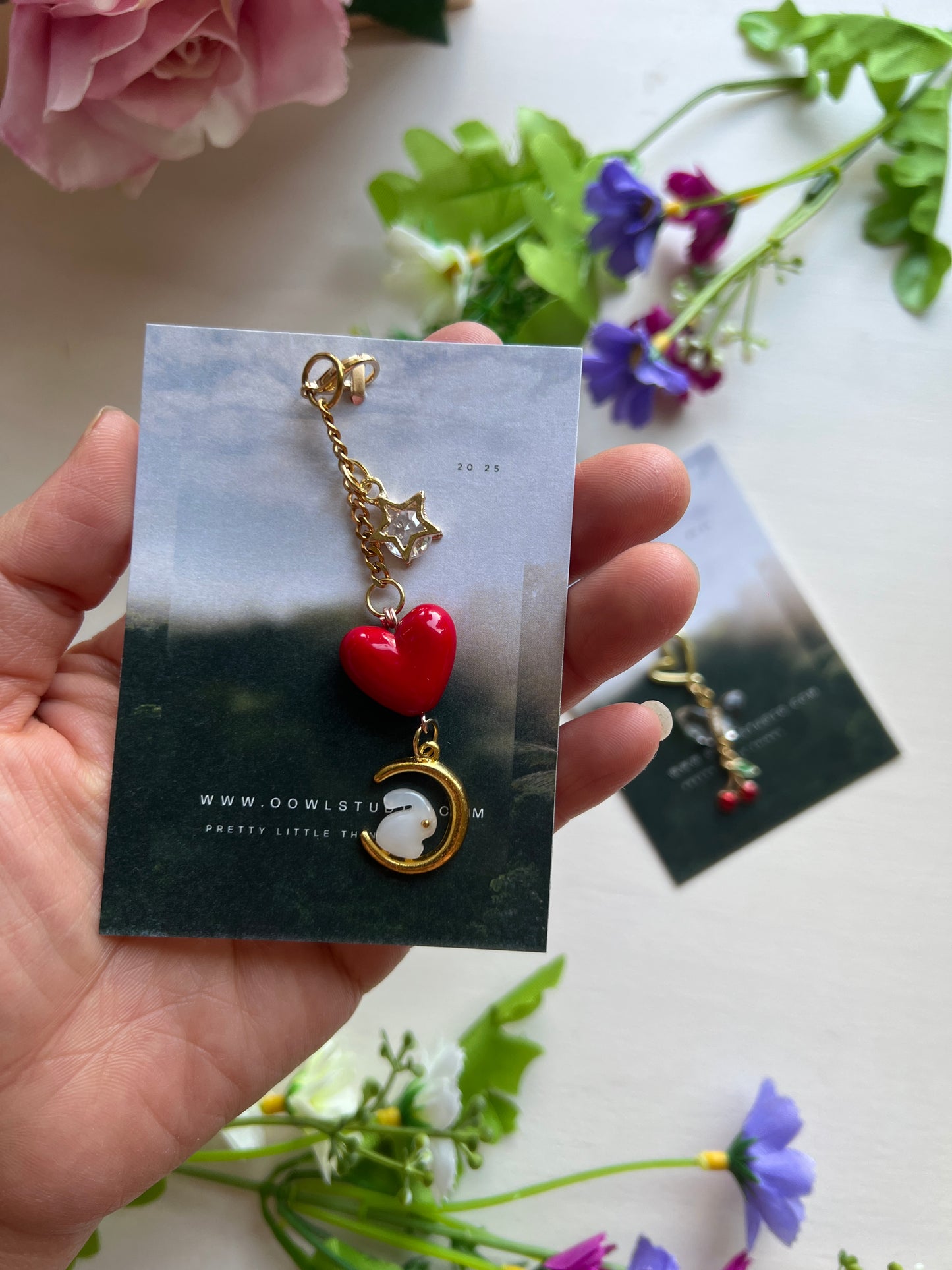 Sweet Moonlight whimsical bag charm