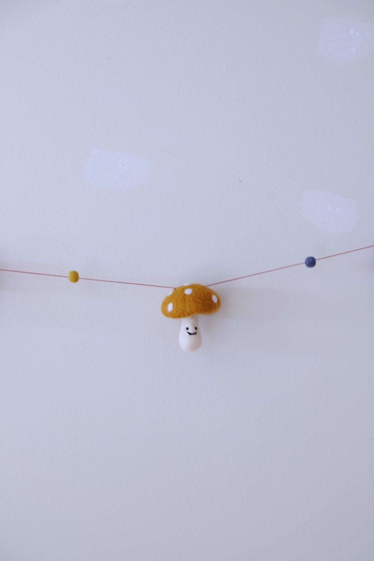 Yellow and Purple Mushroom Garland