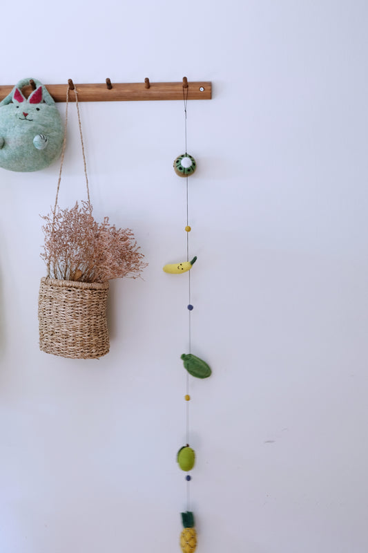 Mixed fruit wall hanging garland for mantel and nursery