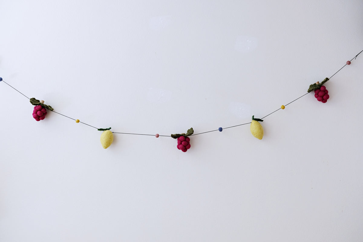 Grape and Lemon Garland