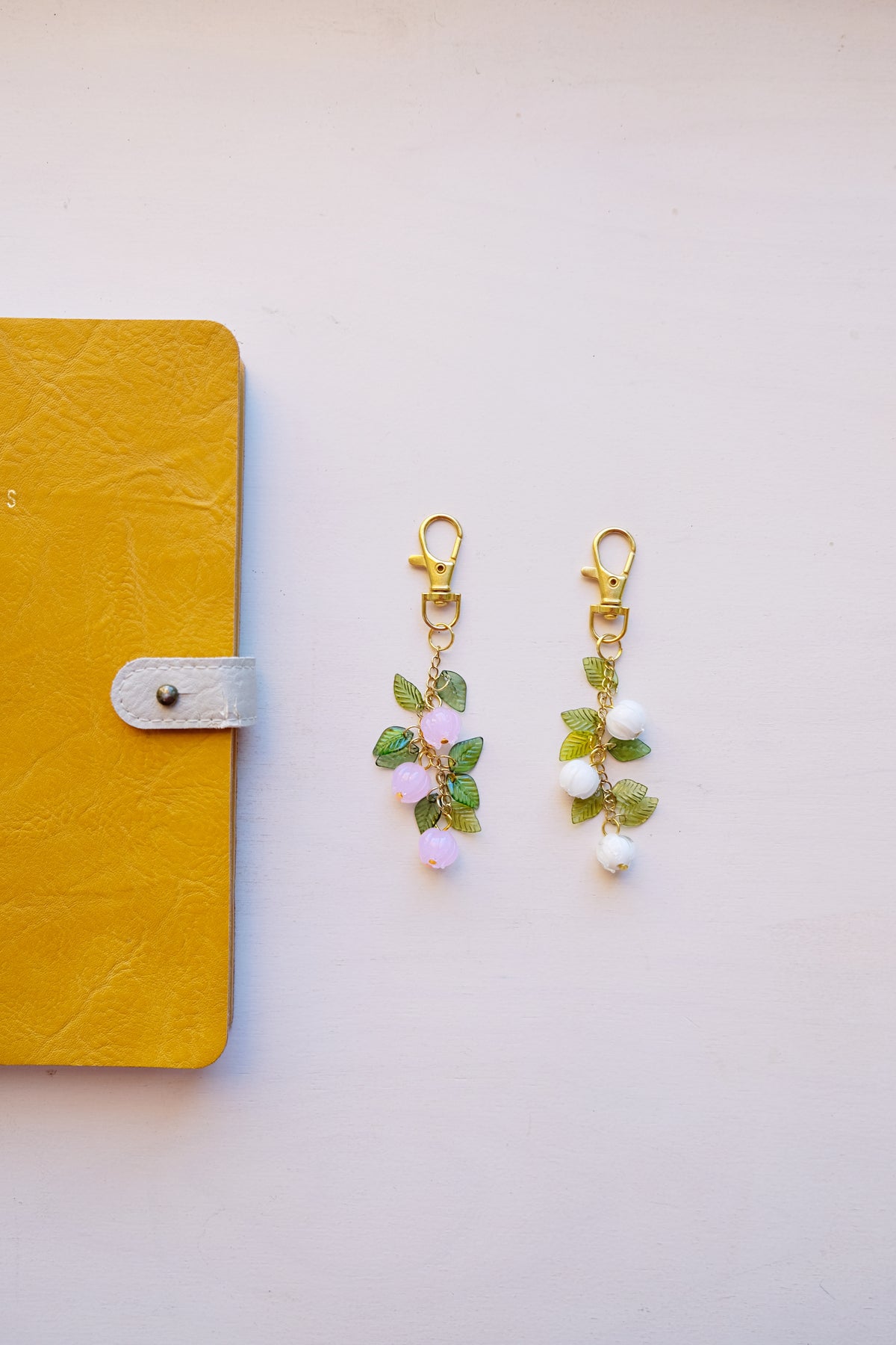 Lily of the valley bag charm